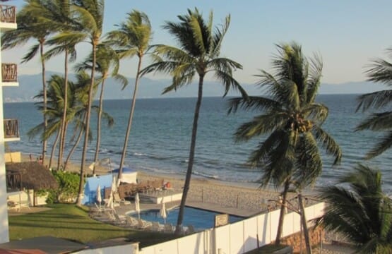 Bucerias Mexico oceanfront vacation rental with private pool and beach view